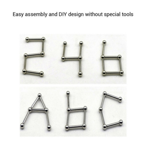 Magnetic Rods & Balls Puzzle Set in Tin can NEW - Picture 8 of 8